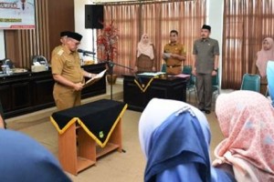 Pelantikan 37 pejabat fungsional Dinkes Kuningan.